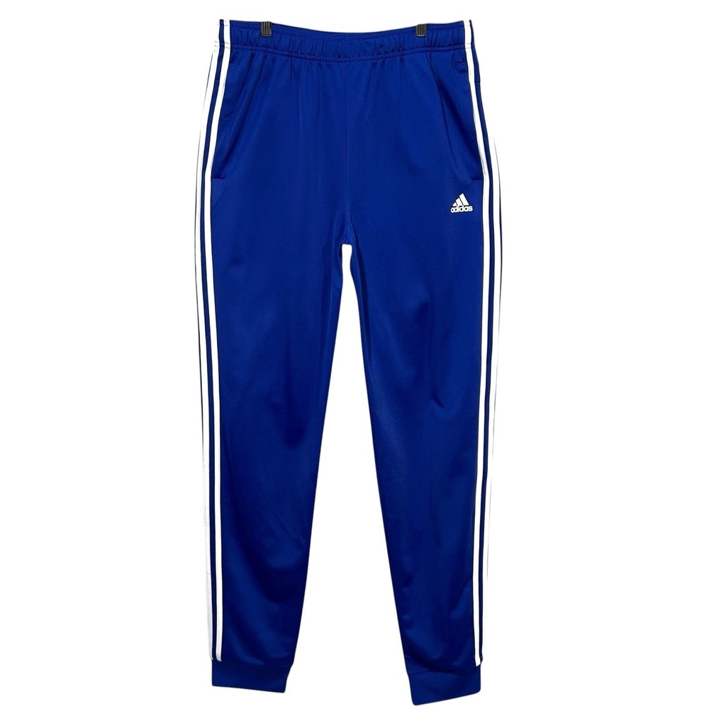 Adidas Men's Essentials Tapered Pants 2XLS Semi Lucid Blue White
